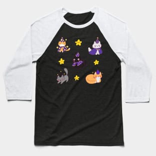 Cute Cat wizards pack Baseball T-Shirt